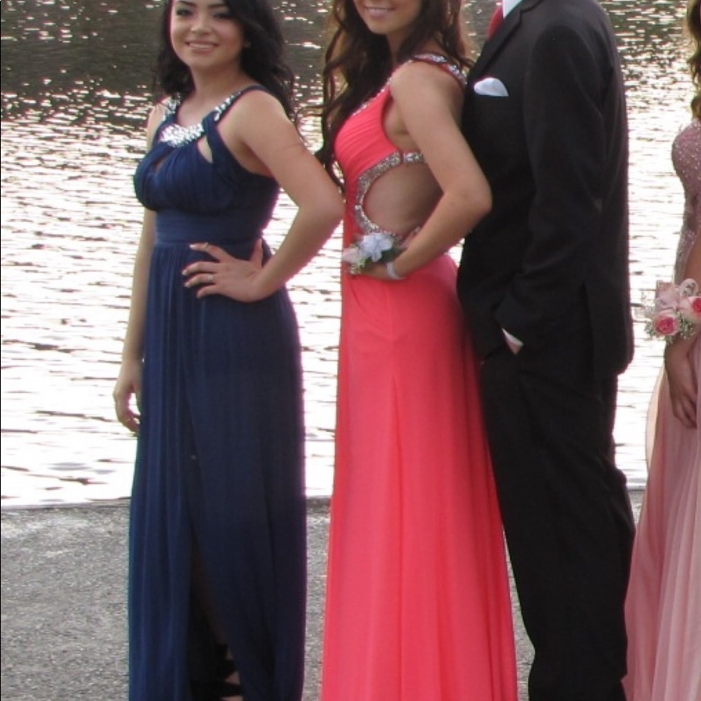 CORAL PROM DRESS